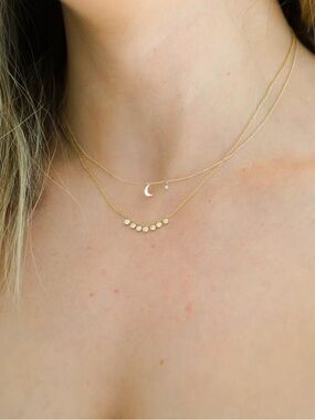 Cupcakes & Cashmere Gold with CZ Sydney Double Shaker Necklace